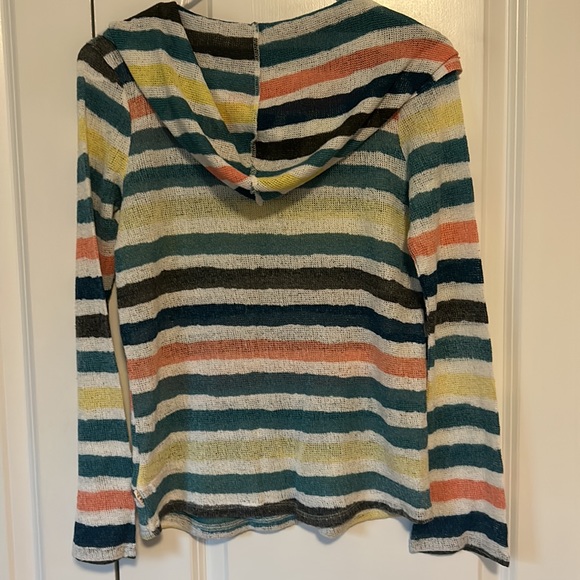 Roxy striped hoodie hooded sweater S/M - Picture 2 of 4
